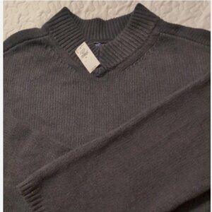 GAP CASHSOFT CHUNKY V-NECK SWEATER IN BLACK SIZE MEDIUM BNWT NEVER WORN